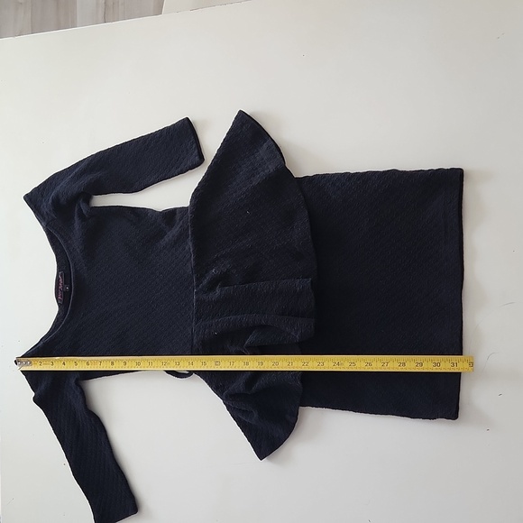 Vintage Betsey Johnson Peplum Pencil Dress black small - Picture 9 of 11